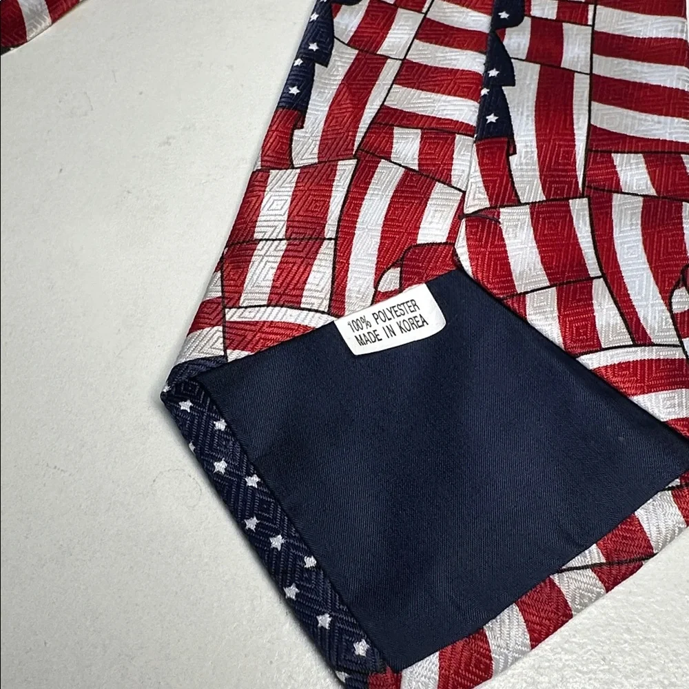 Patriotic American Flag Men's Tie